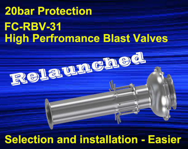 FC-RBV-31 High Performance Blast Valve Line Relaunched