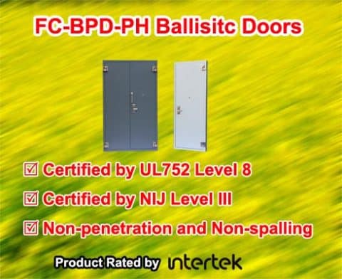 FC-BPD-PH High-performance Ballistic Doors certified by Intertek by ...