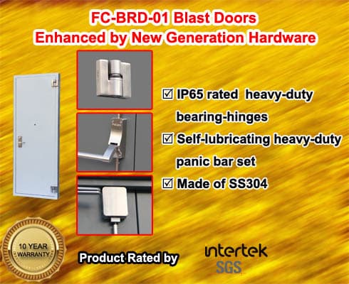 FUCARE FC-BRD-01 Blast Doors Upgraded with New Generation Hardware